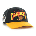 Vancouver Canucks NHL 47 Brand Men's Black Hard Hat Arch Hitch Snapback Hat