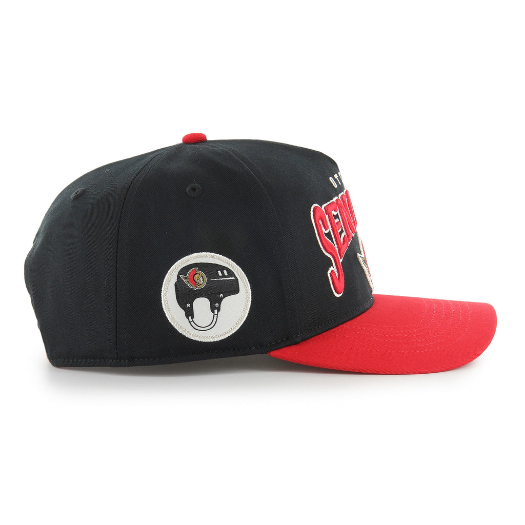 Ottawa Senators NHL 47 Brand Men's Black Hard Hat Arch Hitch Snapback Hat