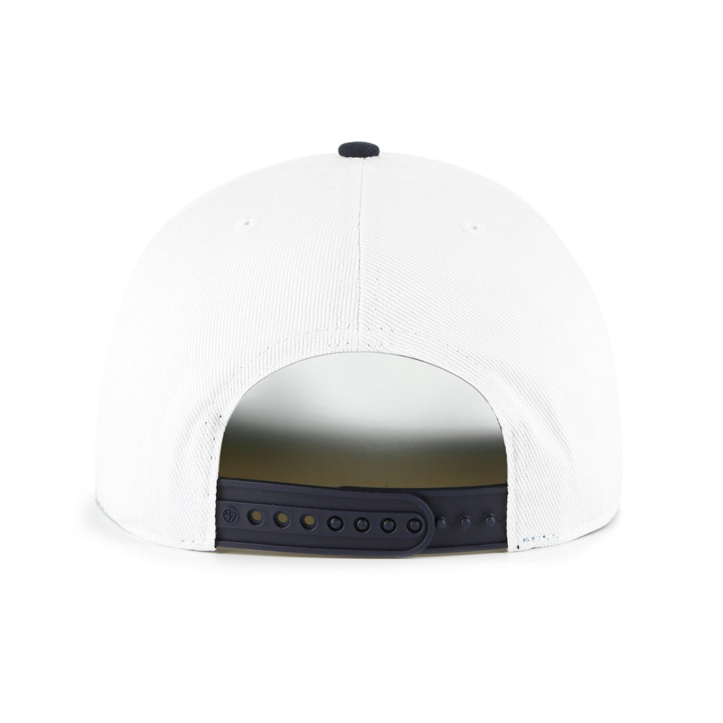 Michigan Wolverines NCAA 47 Brand Men's White Prime Play Hitch Snapback Hat