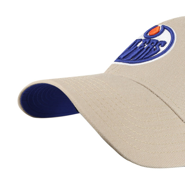 Edmonton Oilers NHL 47 Brand Men's Khaki MVP Sure Shot Snapback