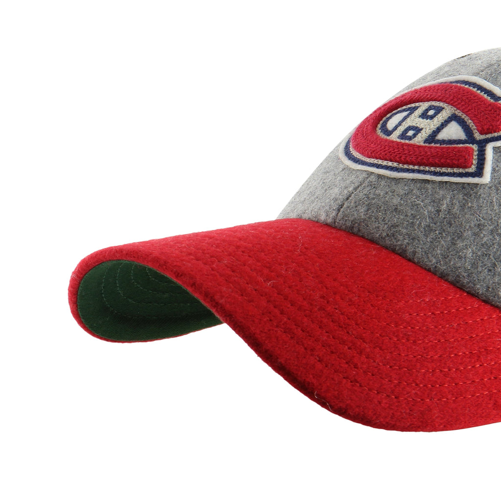 Montreal Canadiens NHL 47 Brand Men's Grey Golden Age Clean Up Wool Adjustable Hat