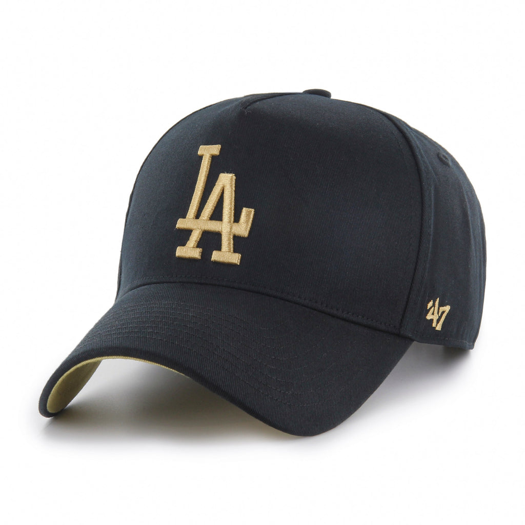 Los Angeles Dodgers MLB 47 Brand Men's Black MVP Deluxe Sure Shot Snapback