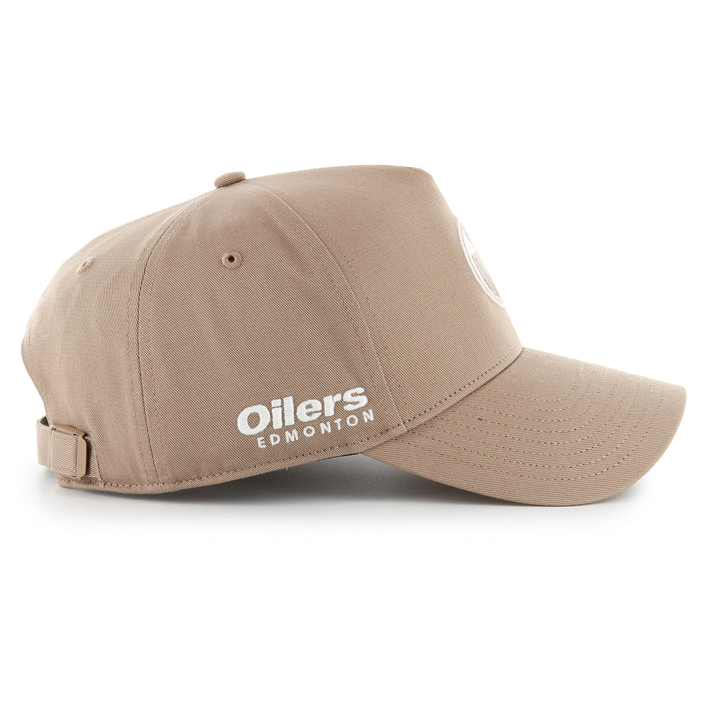 Edmonton Oilers NHL 47 Brand Men's Sandstone Foundational Offside Hitch Adjustable Hat