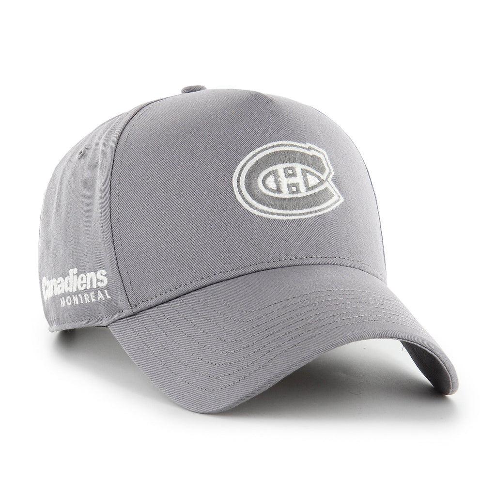 Montreal Canadiens NHL 47 Brand Men's Wolf Grey Foundational Offside Hitch Adjustable Hat
