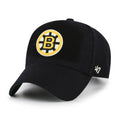 Boston Bruins NHL 47 Brand Men's Black Golden Age Offside DT Adjustable Hat