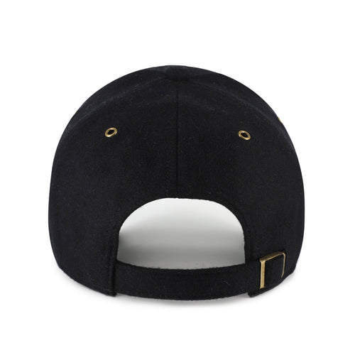 Boston Bruins NHL 47 Brand Men's Black Golden Age Offside DT Adjustable Hat