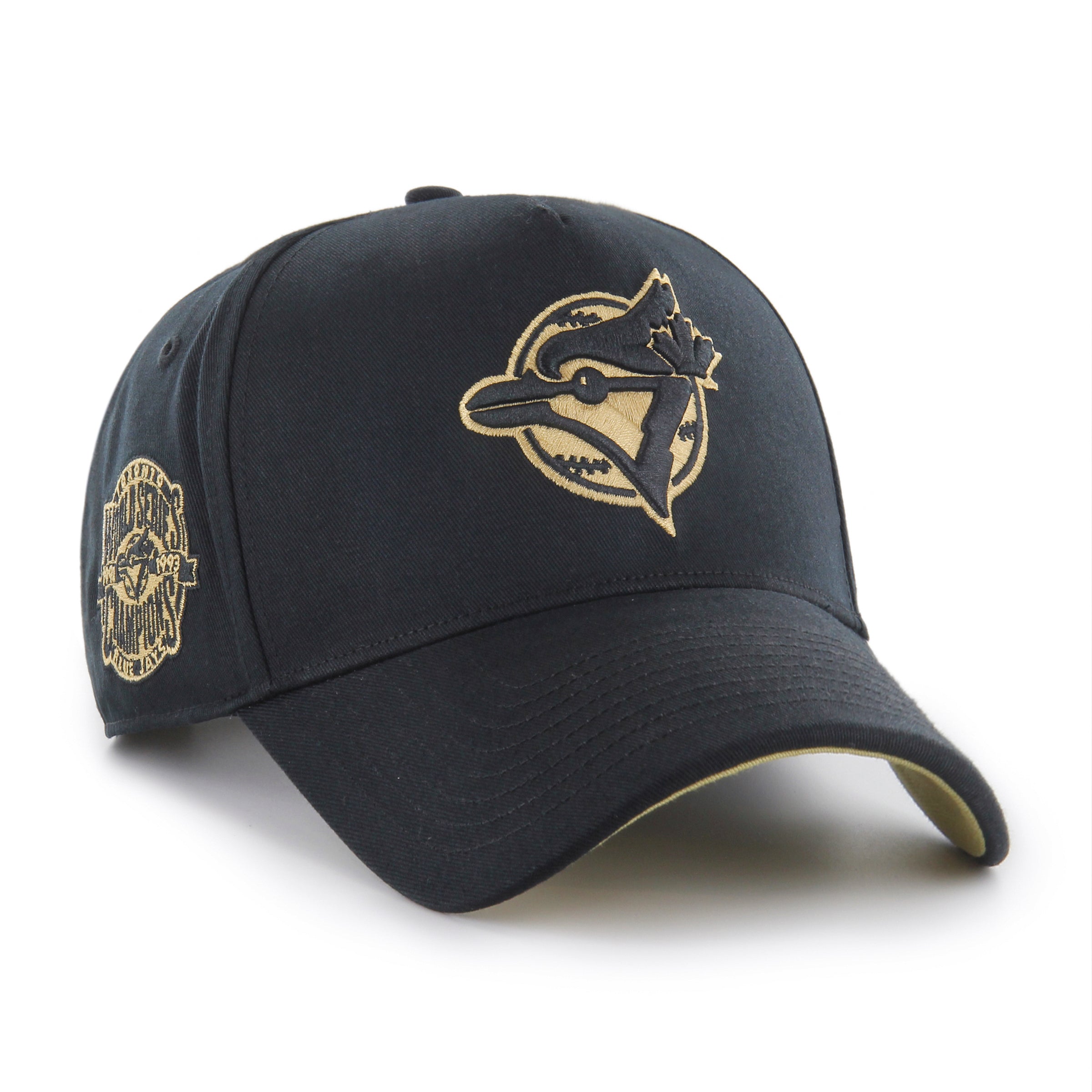 Toronto Blue Jays MLB 47 Brand Men's Black Cooperstown MVP Deluxe Sure Shot Snapback