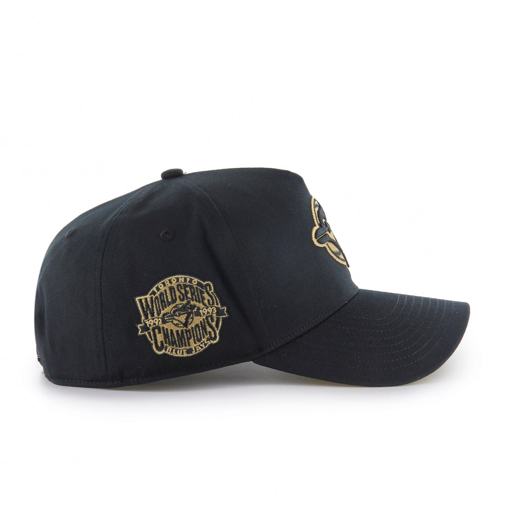 Toronto Blue Jays MLB 47 Brand Men's Black Cooperstown MVP Deluxe Sure Shot Snapback