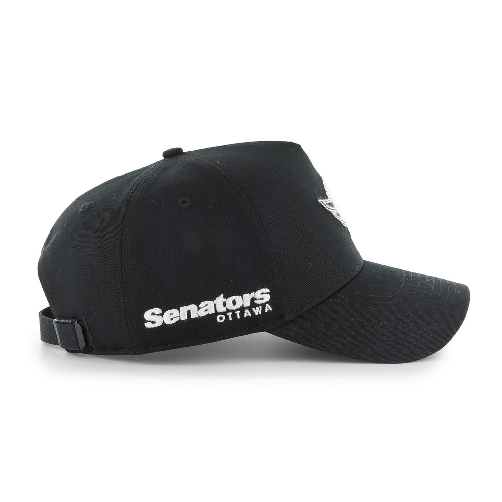 Ottawa Senators NHL 47 Brand Men's Black Foundational Offside Hitch Adjustable Hat