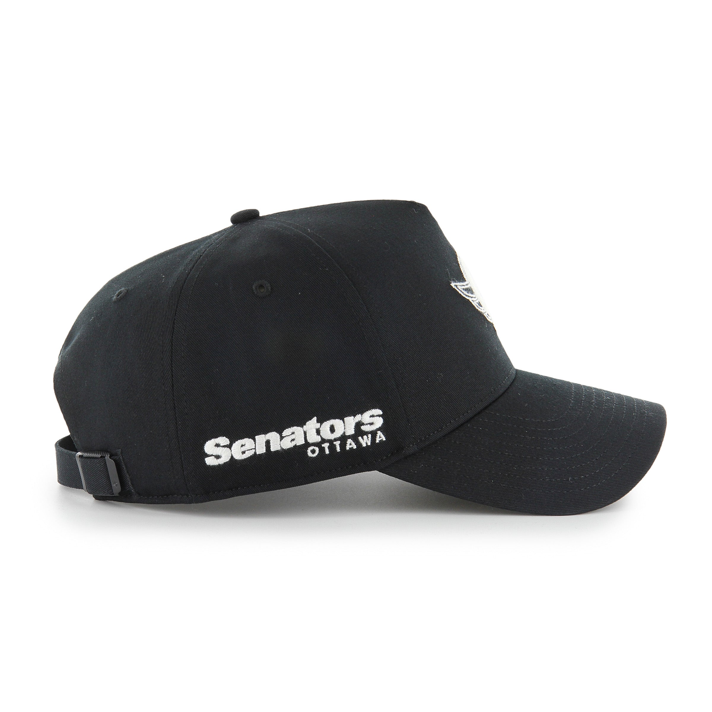 Ottawa Senators NHL 47 Brand Men's Black Foundational Offside Hitch Adjustable Hat