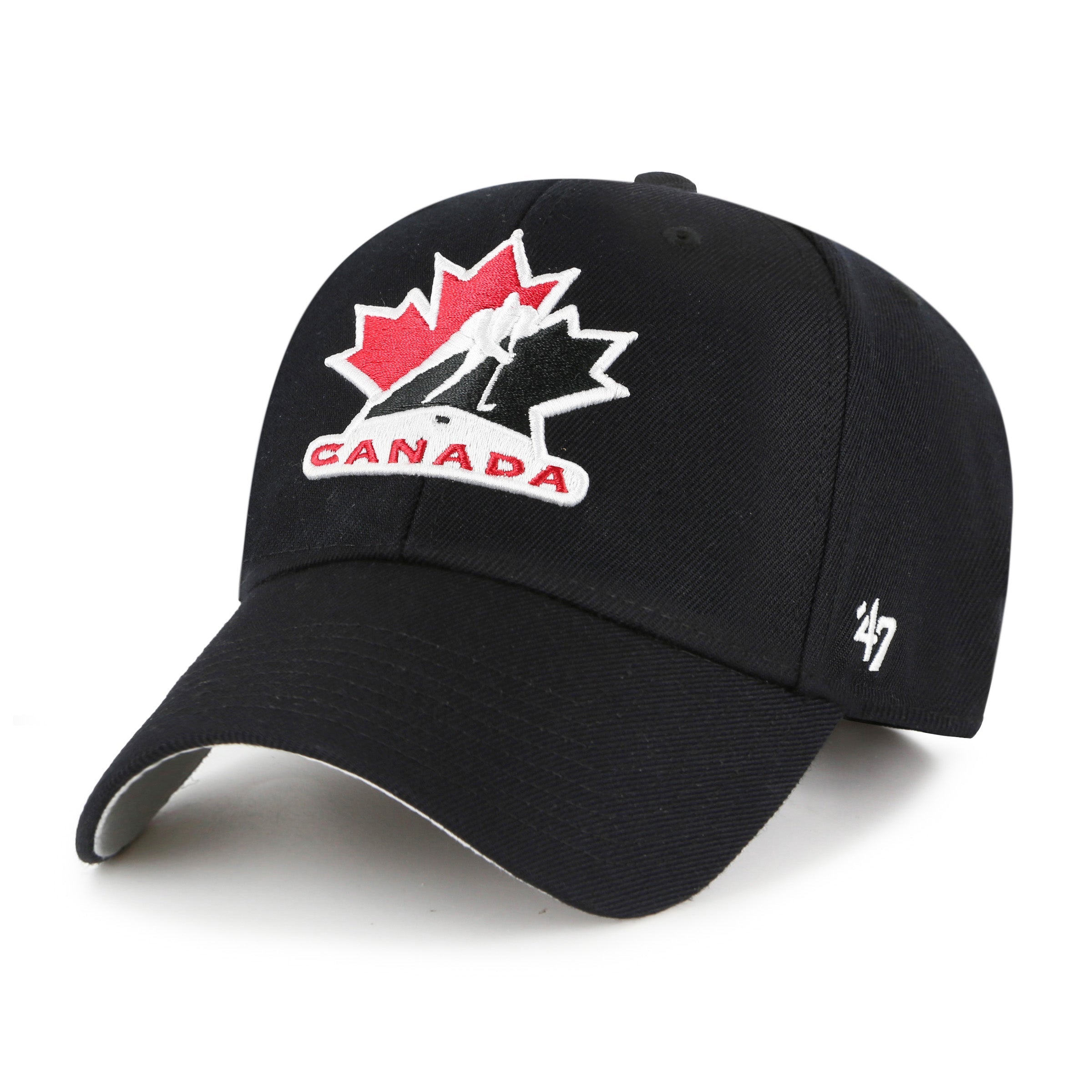 Hockey Canada IIHF 47 Brand Men's Black MVP Adjustable Hat