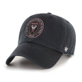 Inter Miami FC MLS 47 Brand Men's Black Clean Up Adjustable Hat