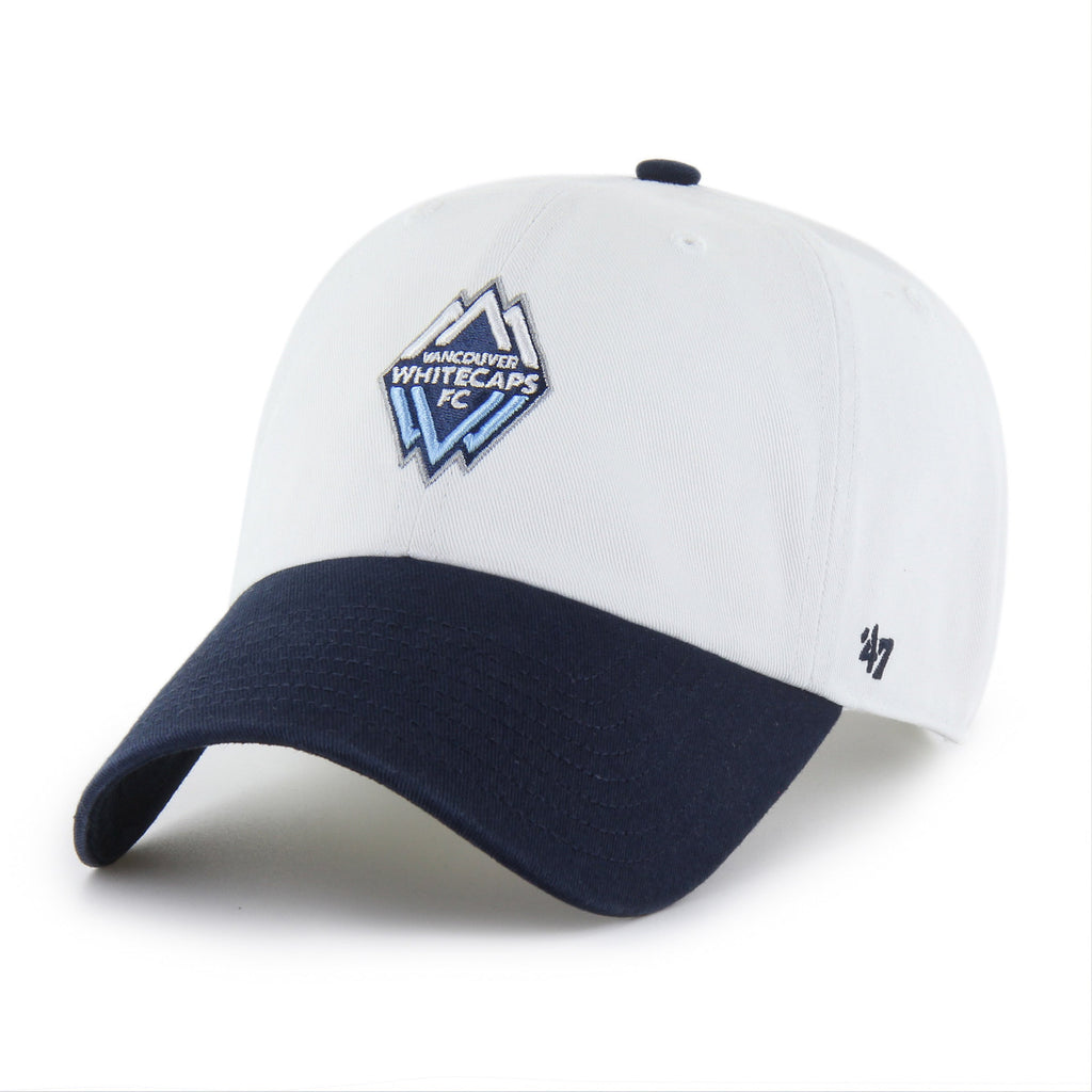 Vancouver Whitecaps FC MLS 47 Brand Men's White Two Tone Clean Up Adjustable Hat