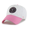 Inter Miami FC MLS 47 Brand Men's White Two Tone Clean Up Adjustable Hat