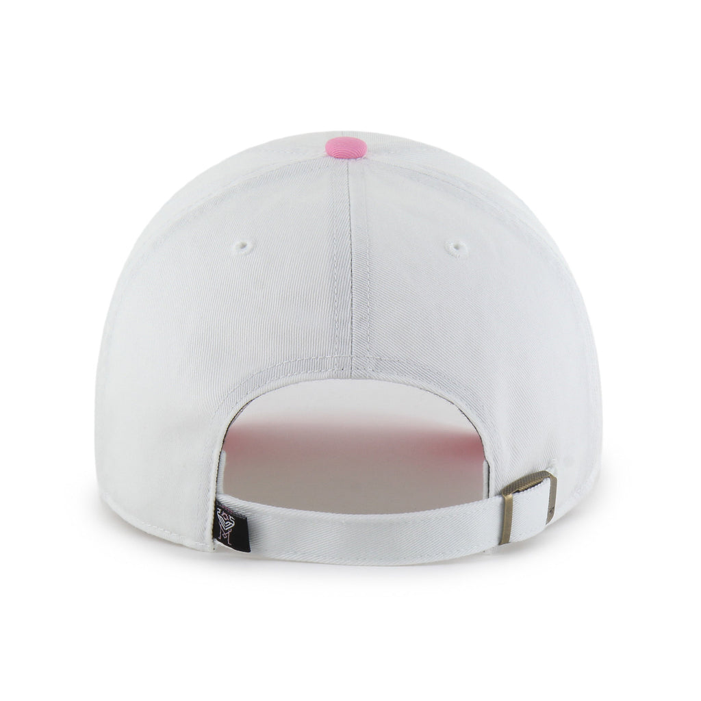 Inter Miami FC MLS 47 Brand Men's White Two Tone Clean Up Adjustable Hat