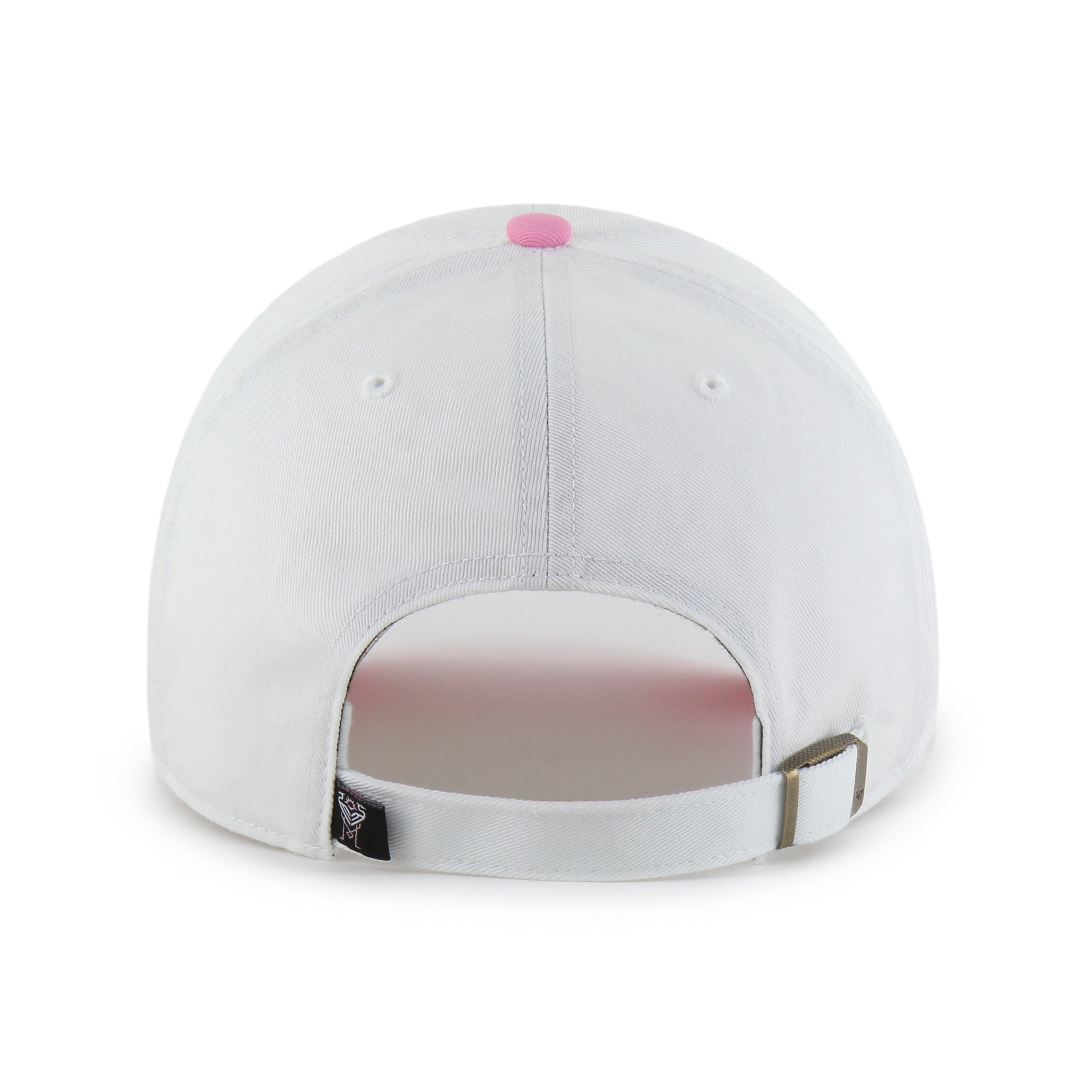Inter Miami FC MLS 47 Brand Men's White Two Tone Clean Up Adjustable Hat