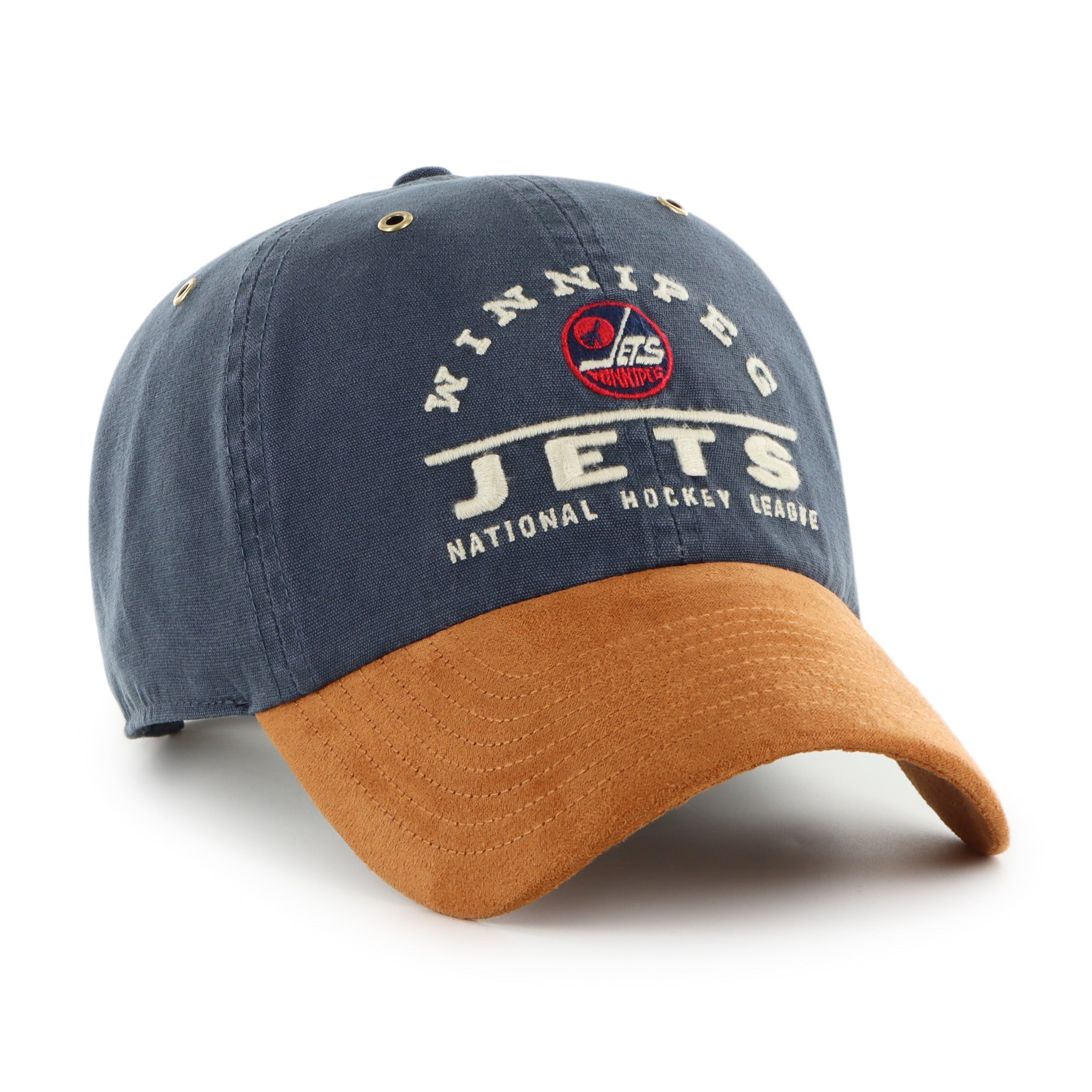 Winnipeg Jets NHL 47 Brand Men's Navy Windham Suede Clean Up Adjustable Hat