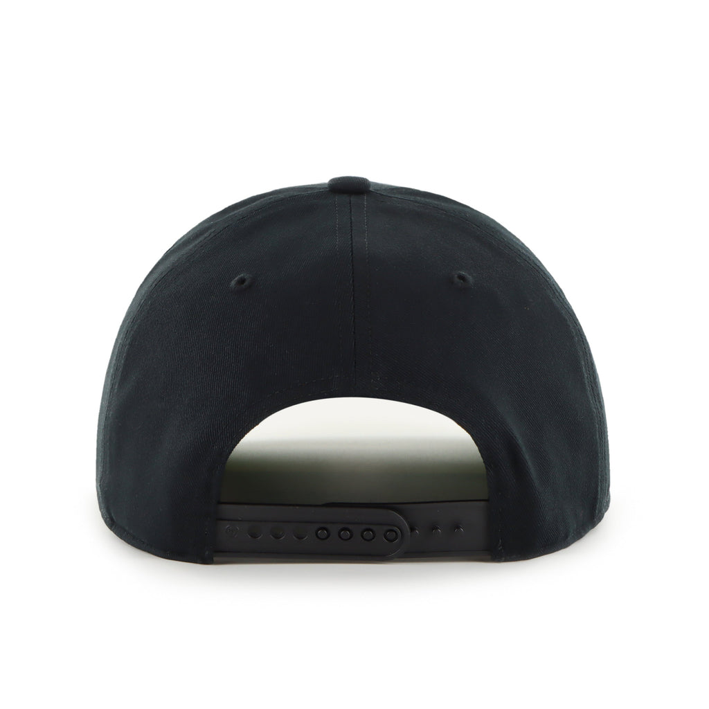 Vancouver Canucks NHL 47 Brand Men's Black Break Wood Suede Hitch Snapback Hat
