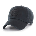 Winnipeg Jets NHL 47 Brand Men's Black on Black Clean Up Adjustable Hat