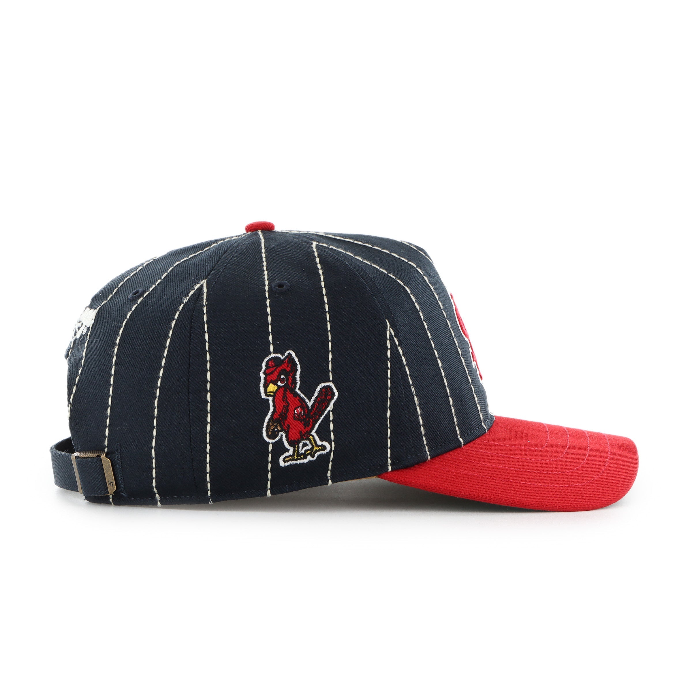 St. Louis Cardinals MLB 47 Brand Men's Black Rawlings Pinstripe Hitch Adjustable Hat