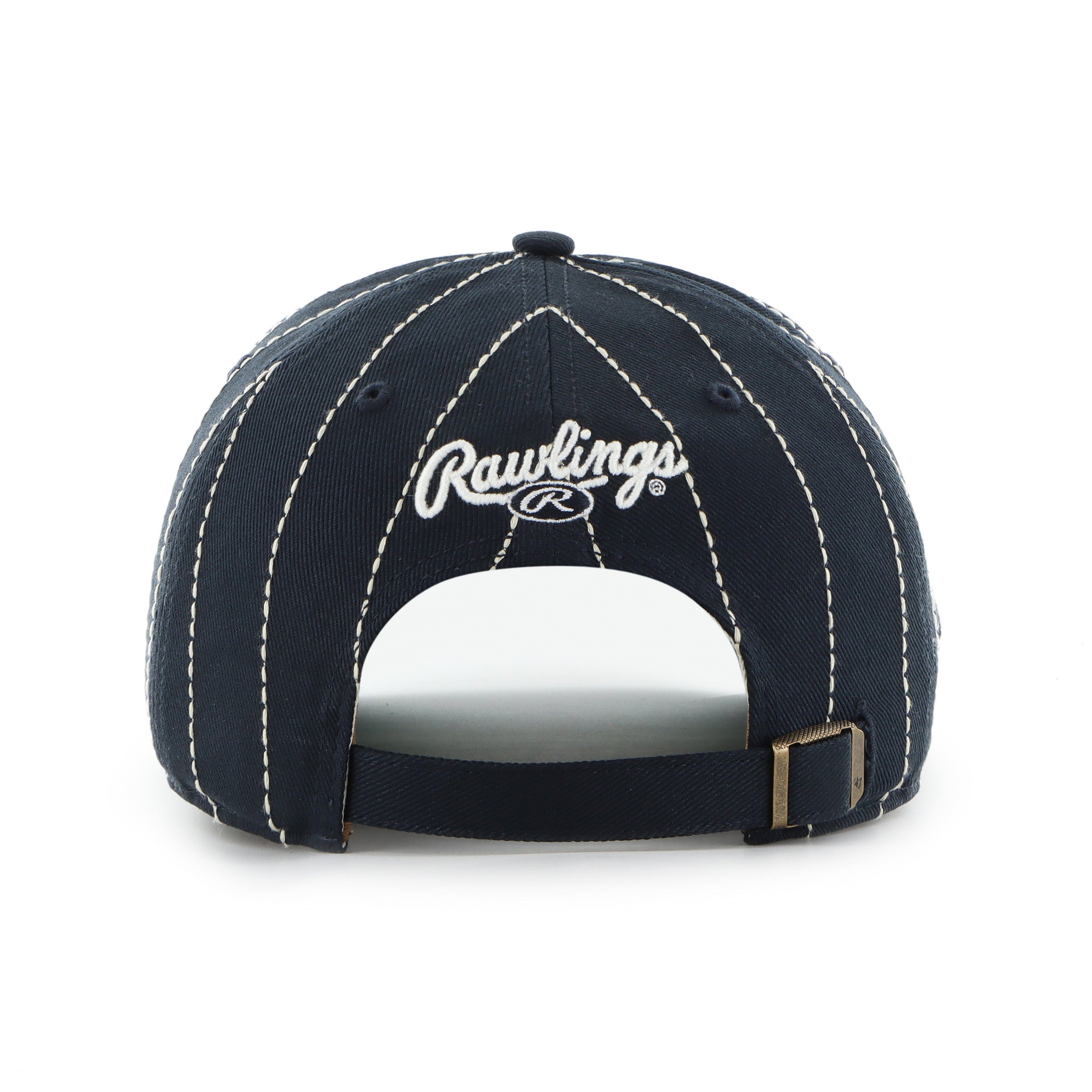 Los Angeles Angels MLB 47 Brand Men's Black Rawlings Pinstripe Hitch Adjustable Hat