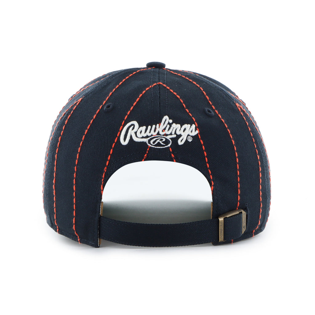 Detroit Tigers MLB 47 Brand Men's Black Rawlings Pinstripe Hitch Adjustable Hat