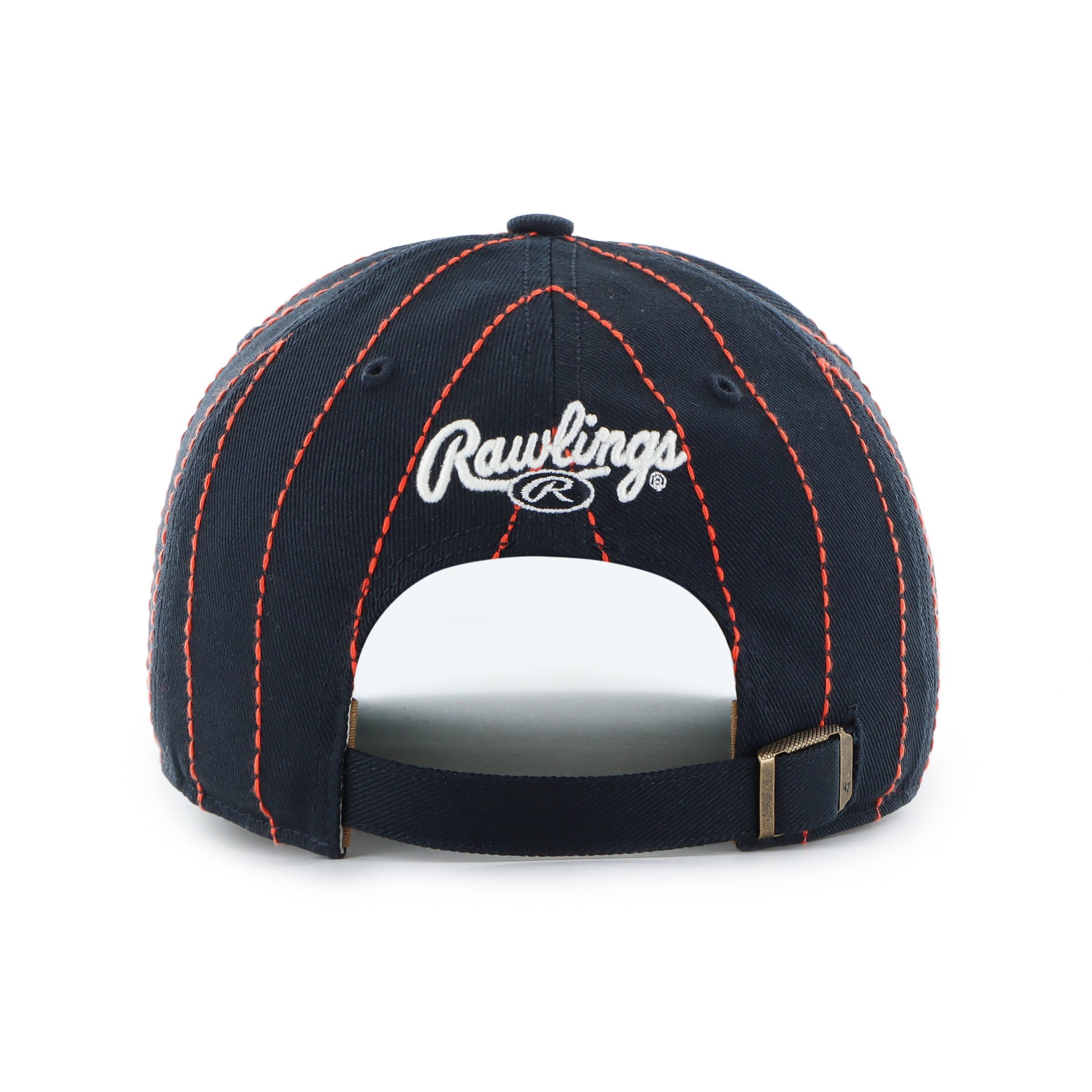 Detroit Tigers MLB 47 Brand Men's Black Rawlings Pinstripe Hitch Adjustable Hat