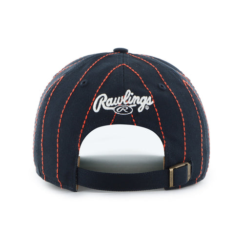 Detroit Tigers MLB 47 Brand Men's Black Rawlings Pinstripe Hitch Adjustable Hat