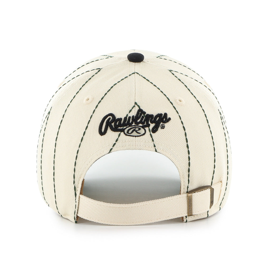 Oakland Athletics MLB 47 Brand Men's Beige Rawlings Pinstripe Clean Up  Adjustable Hat