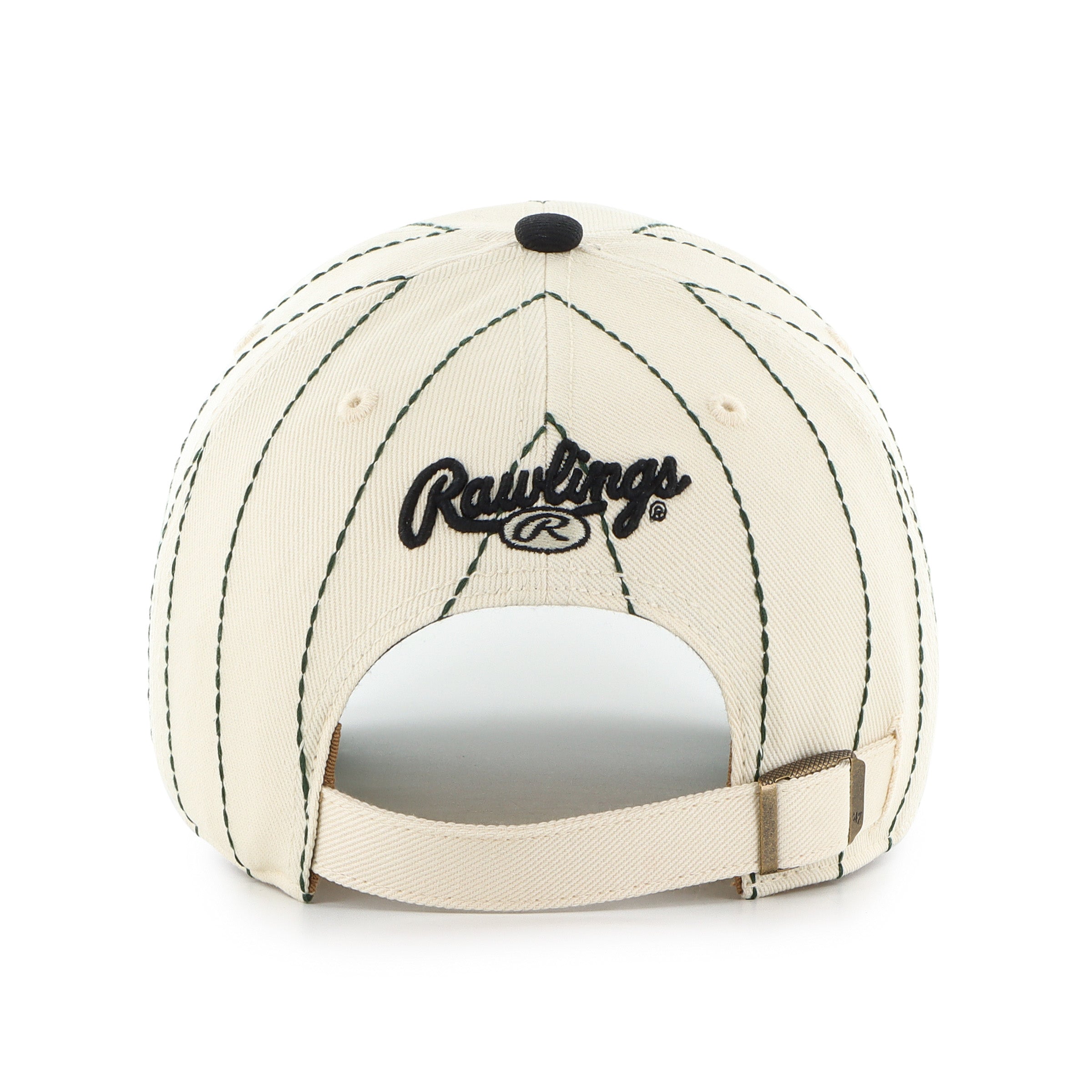 Oakland Athletics MLB 47 Brand Men's Beige Rawlings Pinstripe Clean Up  Adjustable Hat