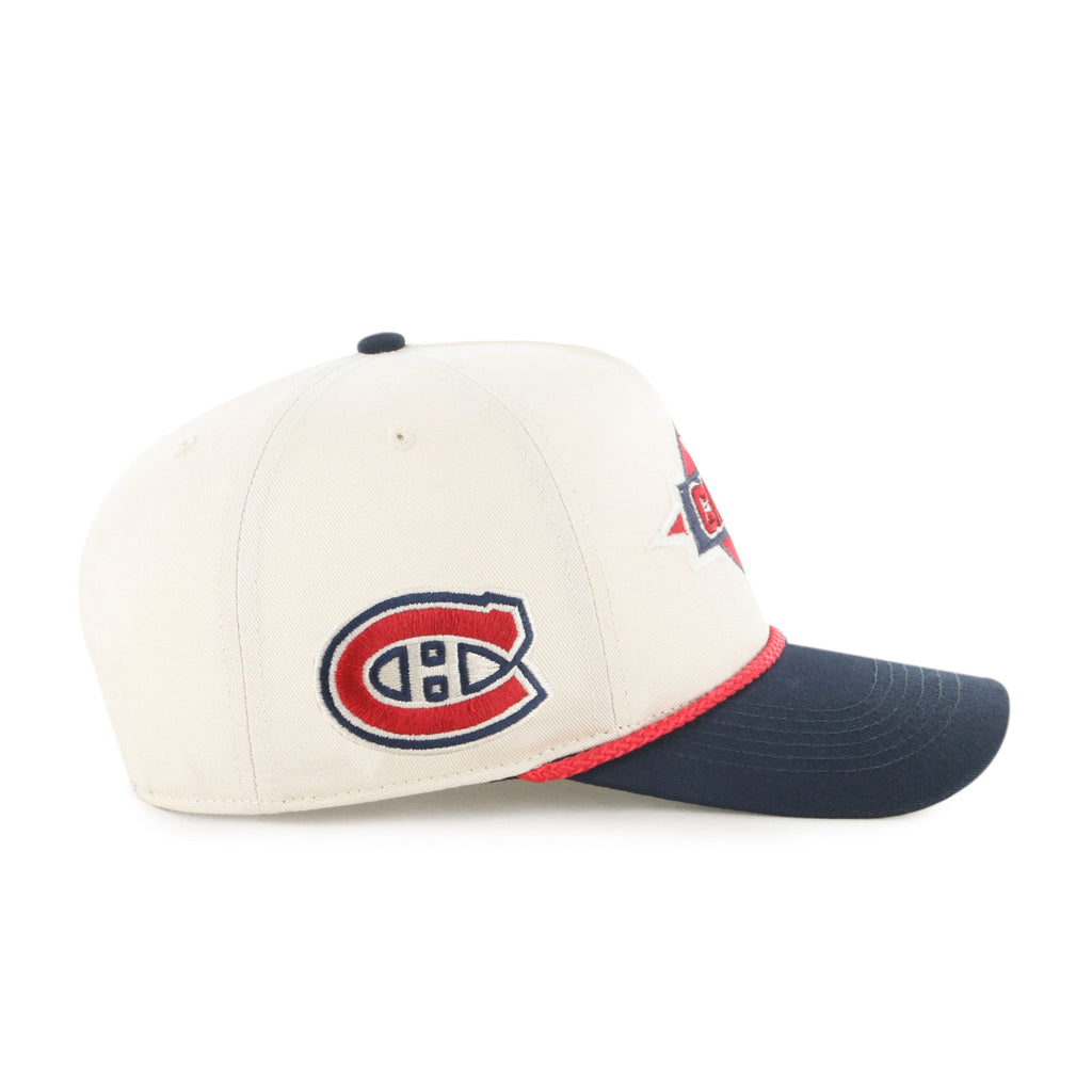 Montreal Canadiens NHL 47 Brand Men's Natural Frame Out Hitch Adjustable Hat