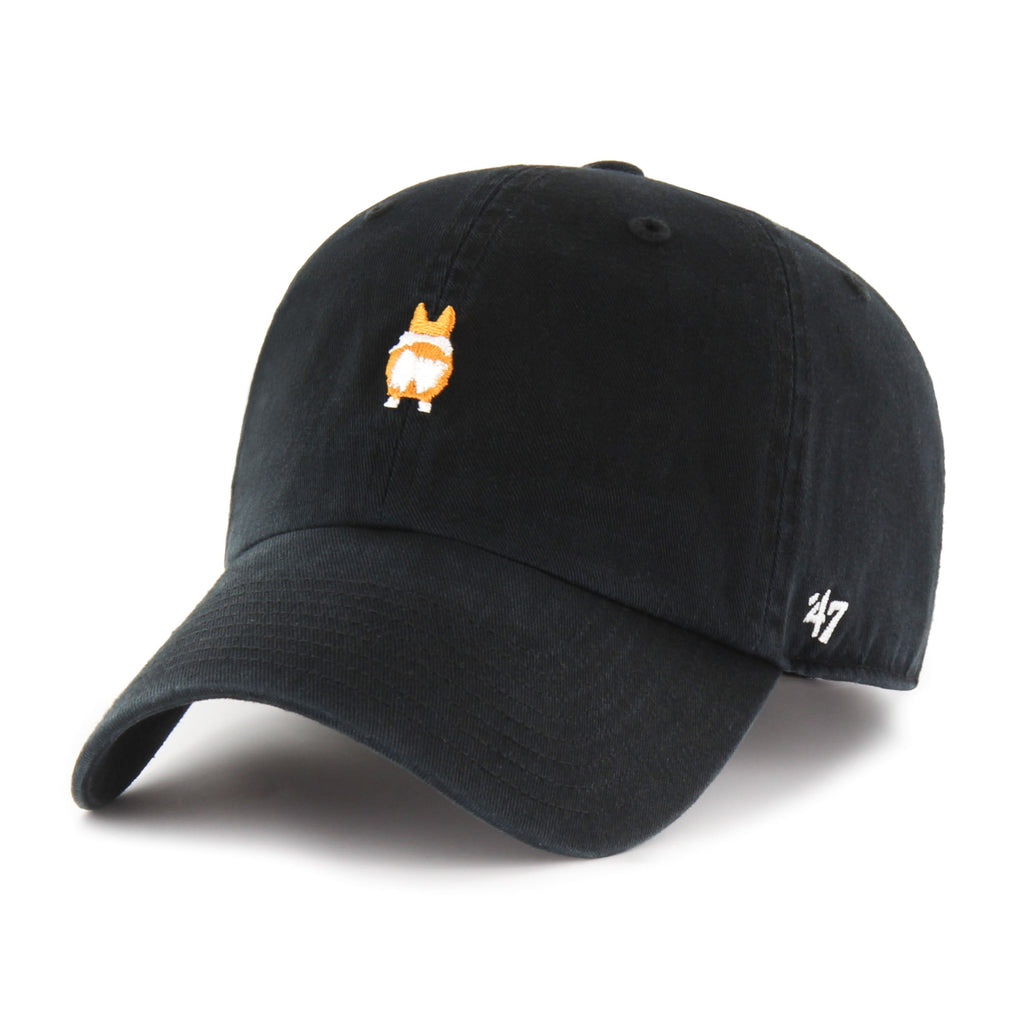 Corgi Butt Canine Collection 47 Brand Men's Black Clean Up Adjustable Hat