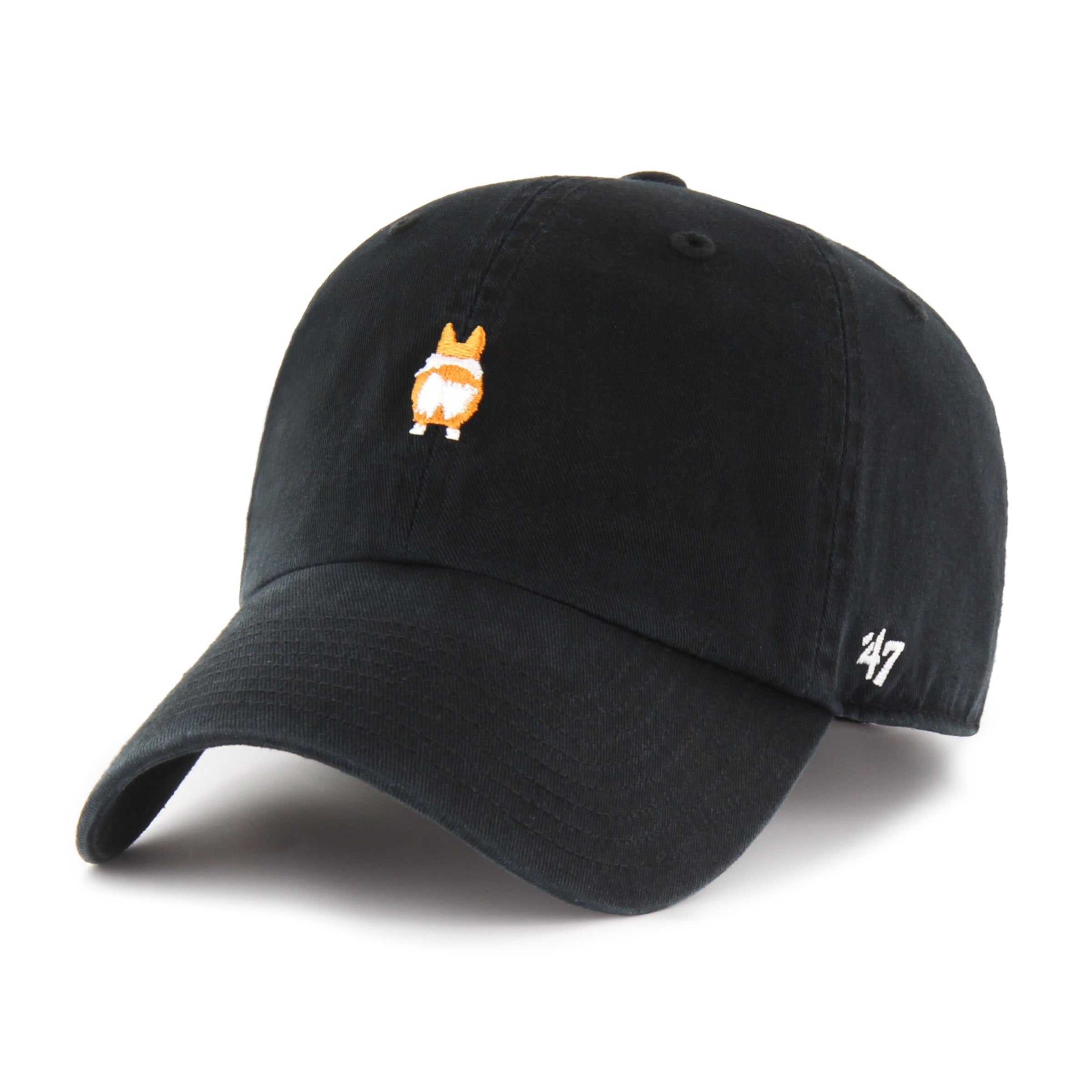 Corgi Butt Canine Collection 47 Brand Men's Black Clean Up Adjustable Hat