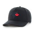 Toronto Blue Jays MLB 47 Brand Men's Black Red Leaf Hitch Adjustable Hat