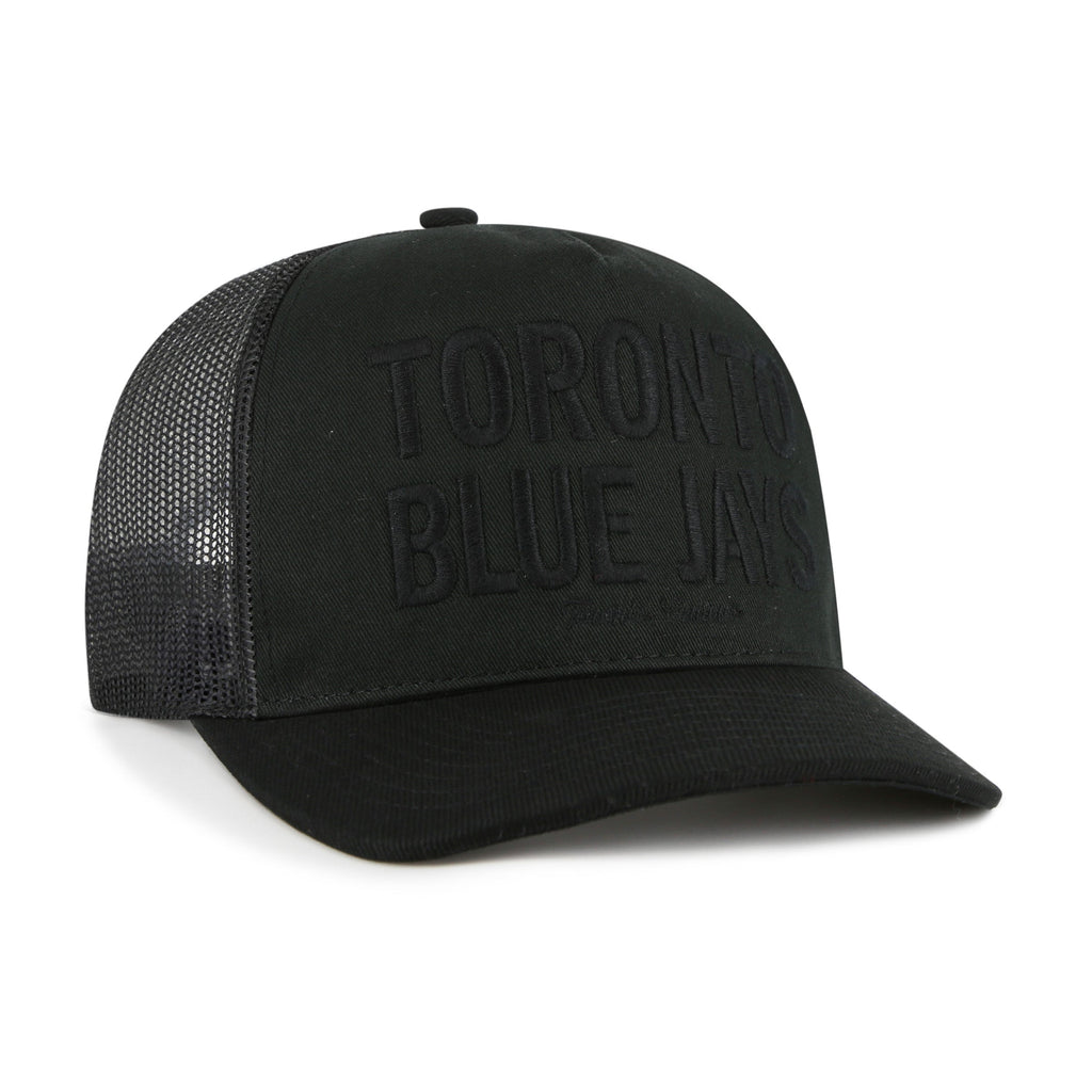 Toronto Blue Jays MLB 47 Brand Men's Black Contemporary Trucker Snapback Hat