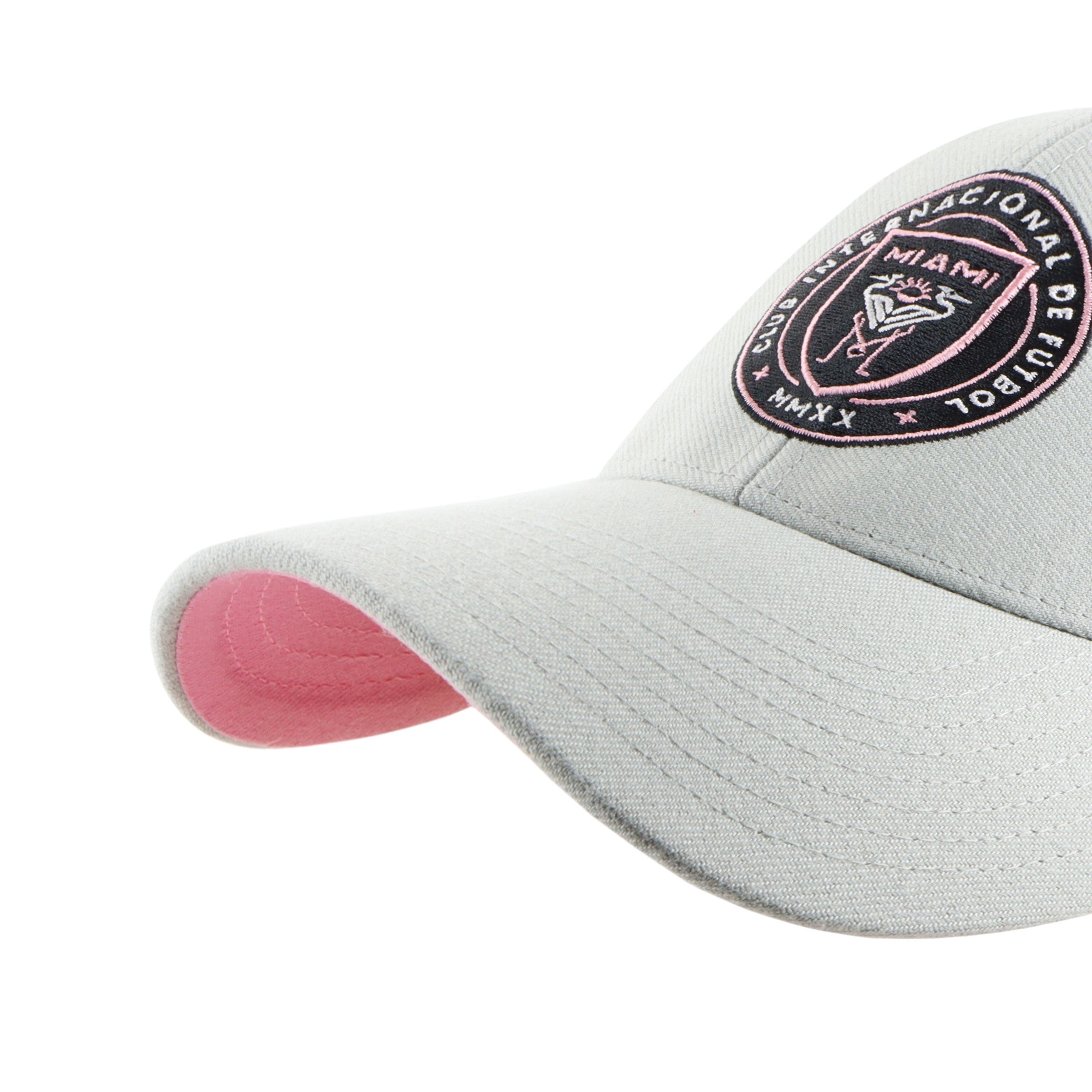 Inter Miami FC MLS 47 Brand Men's Grey MVP Ballpark Snapback Hat