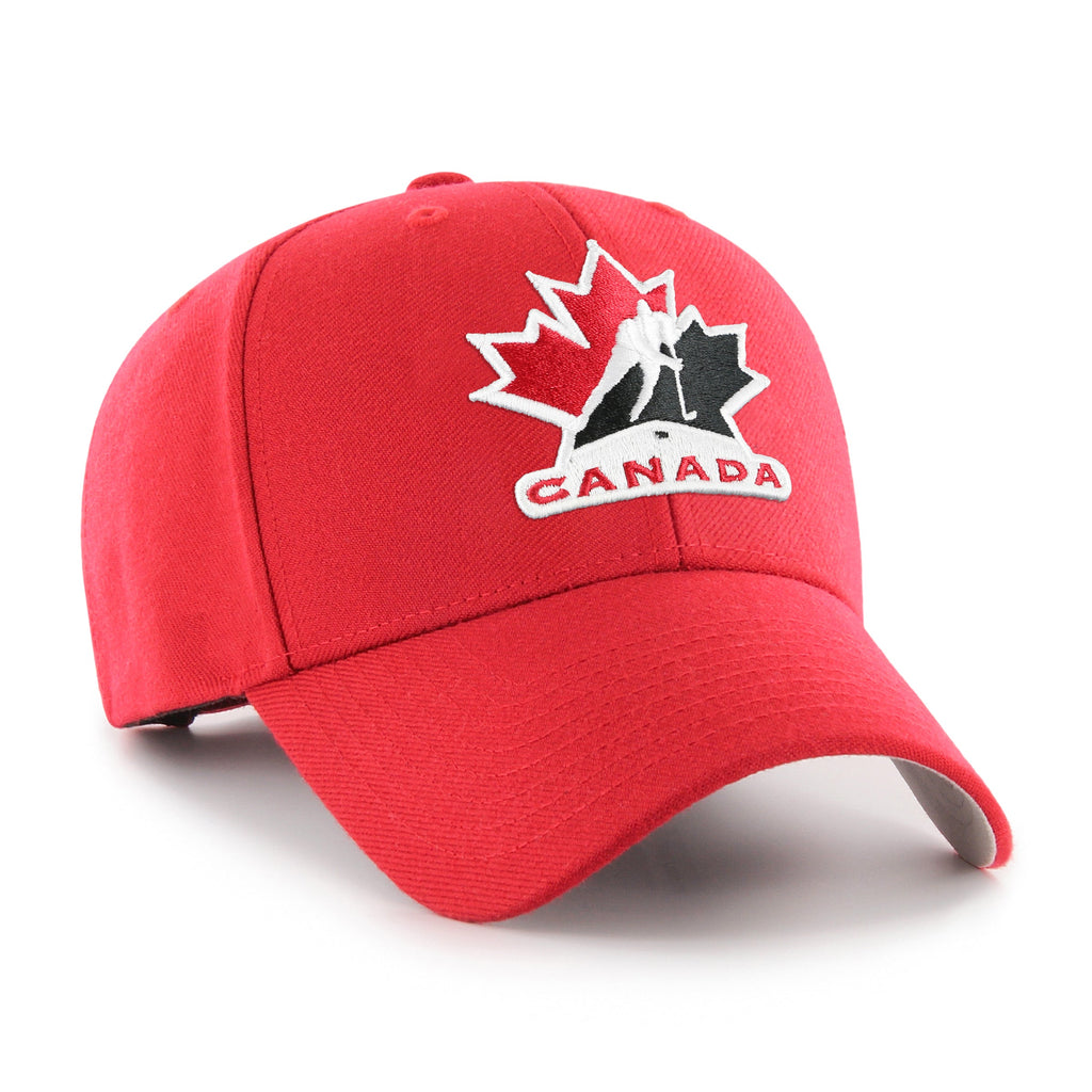 Hockey Canada IIHF 47 Brand Youth Red MVP Adjustable Hat