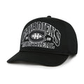 Montreal Canadiens NHL 47 Brand Men's Black Break Wood Hitch Snapback Hat