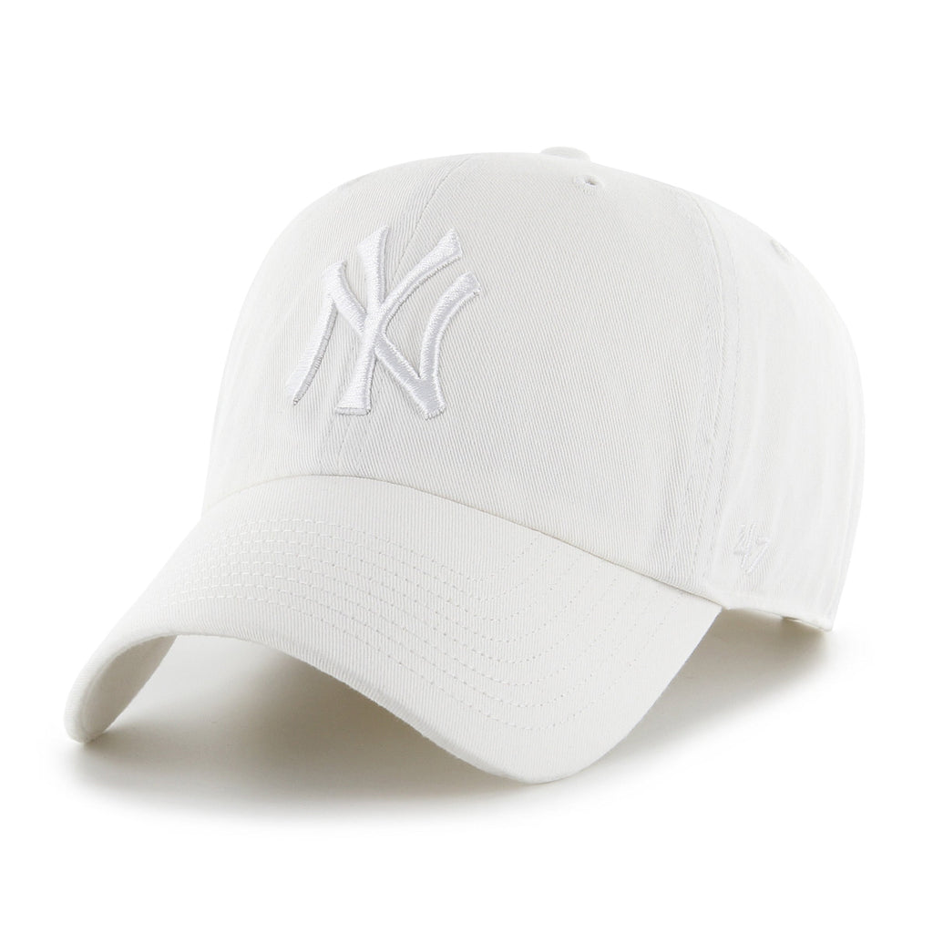 New York Yankees MLB 47 Brand Men's Coconut White Clean Up Adjustable Hat