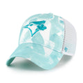 Toronto Blue Jays MLB 47 Brand Women's Seascape MVP Trucker Snapback Hat