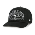 Toronto Blue Jays MLB 47 Brand Men's Black Break Wood Hitch Snapback Hat