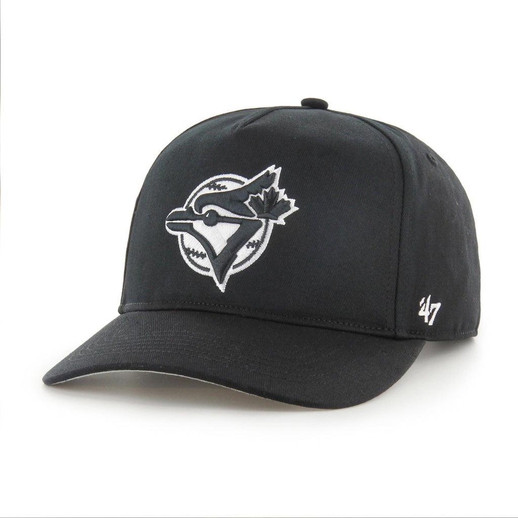 Toronto Blue Jays MLB 47 Brand Men's Black & White Sure Shot Hitch Adjustable Hat