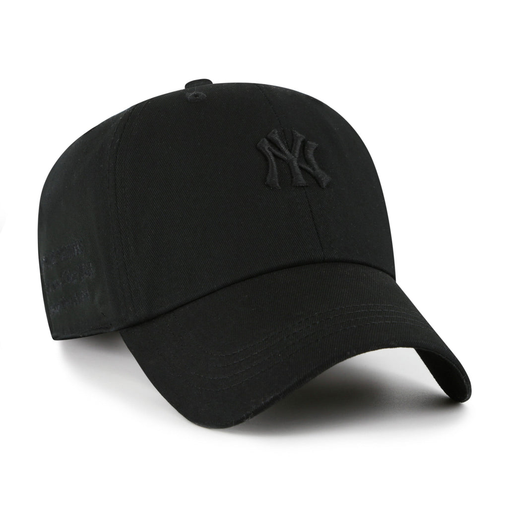 New York Yankees MLB 47 Brand Men's Black on Black Contemporary Clean Up Adjustable Hat