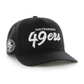 San Francisco 49ers NFL 47 Brand Men's Black Attitude Hitch Adjustable Hat