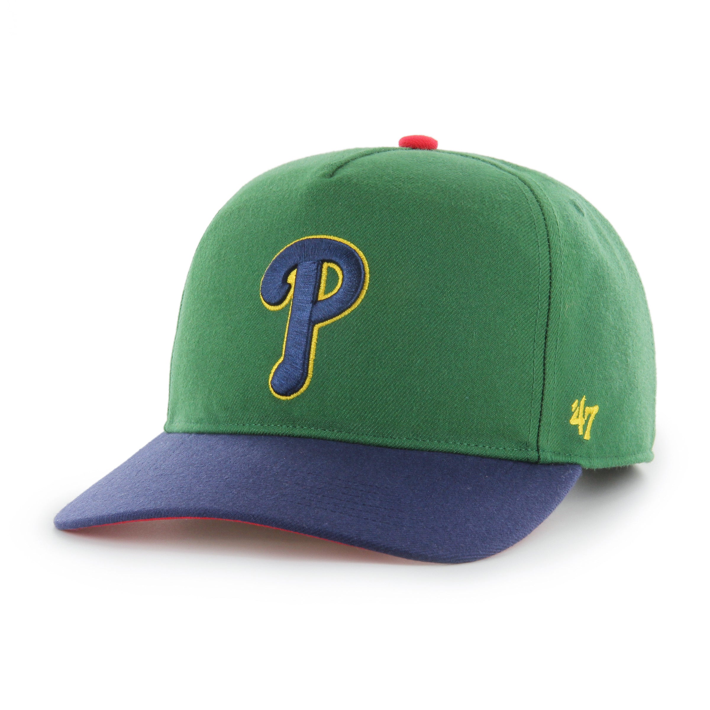 Philadelphia Phillies MLB 47 Brand Men's Green Yacht Club Hitch Snapback