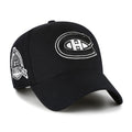 Montreal Canadiens NHL 47 Brand Men's Black White MVP Sure Shot Snapback