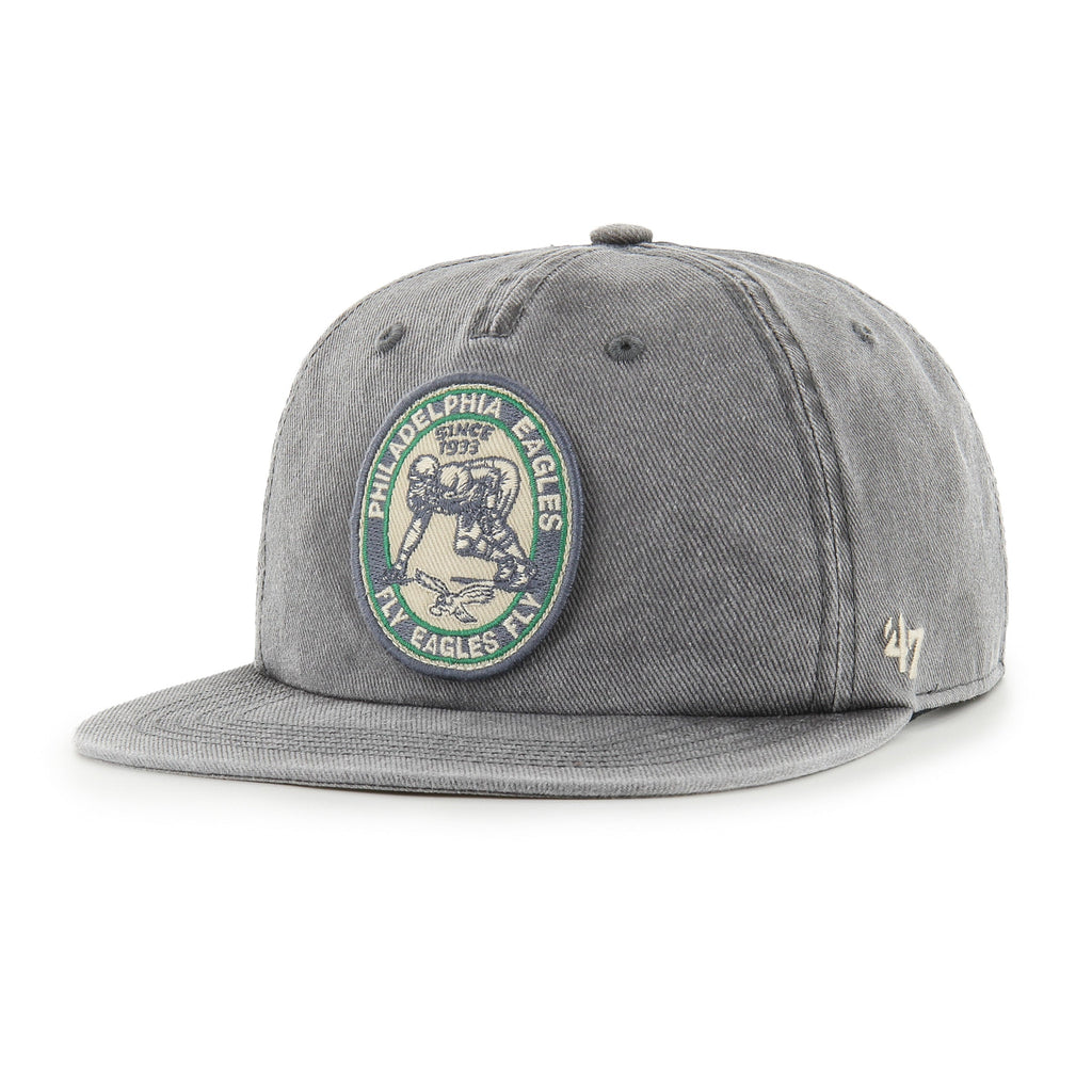 Philadelphia Eagles NFL 47 Brand Men's Grey Boot Path RF Captain Snapback