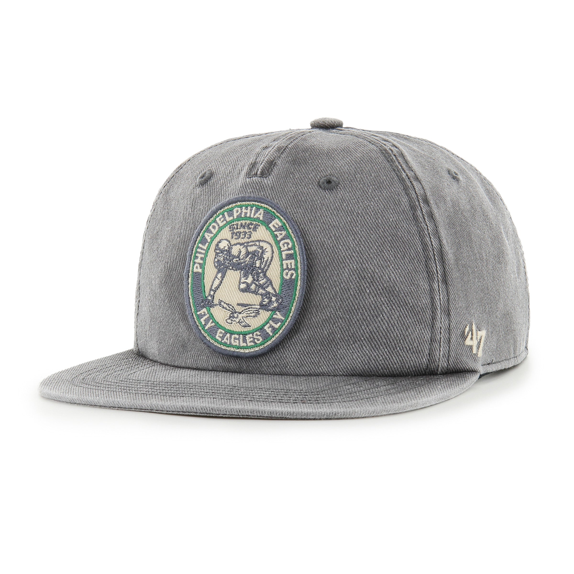 Philadelphia Eagles NFL 47 Brand Men's Grey Boot Path RF Captain Snapback