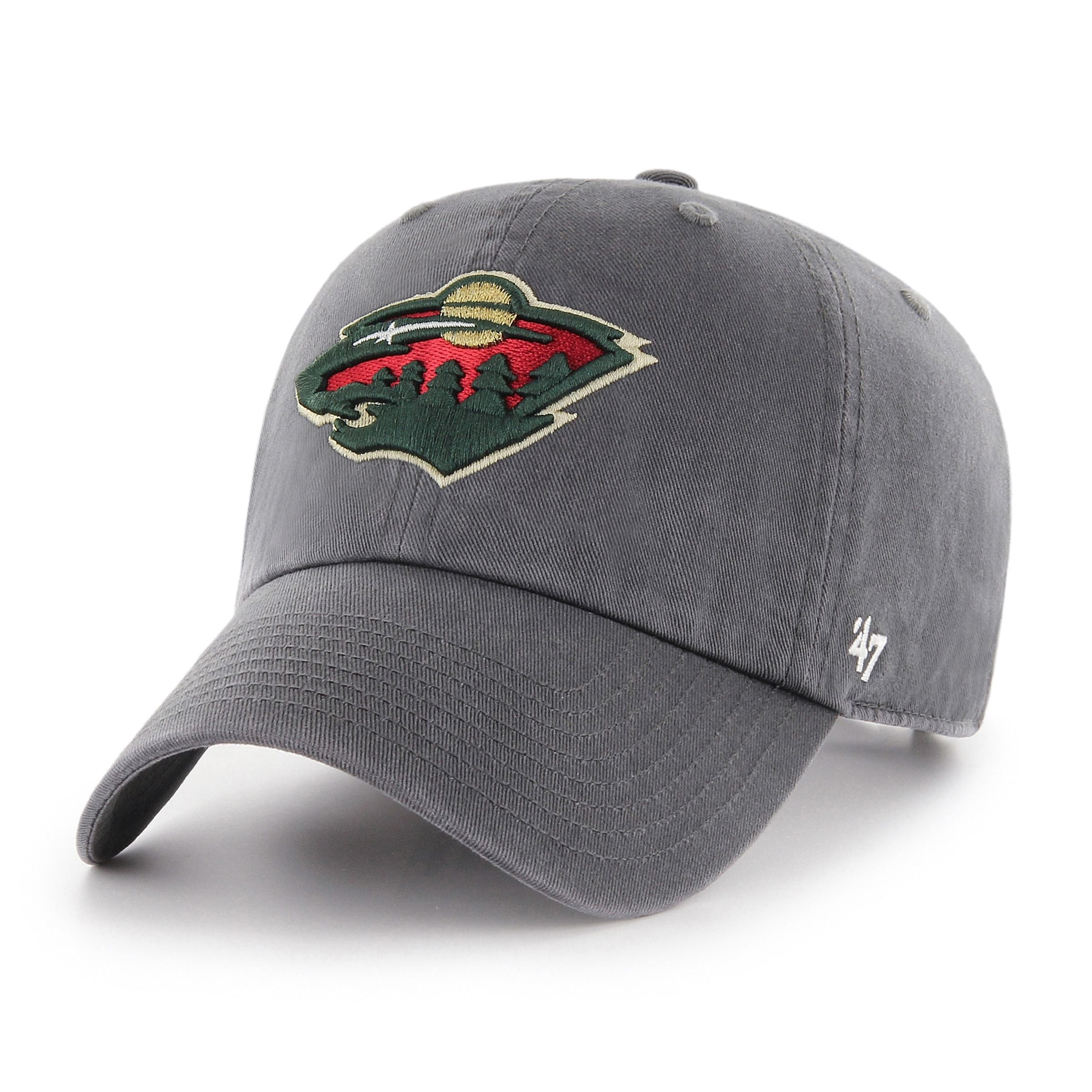 Minnesota Wild NHL 47 Brand Men's Grey Clean Up Adjustable Hat