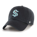 Seattle Kraken NHL 47 Brand Men's Black Clean Up Adjustable Hat